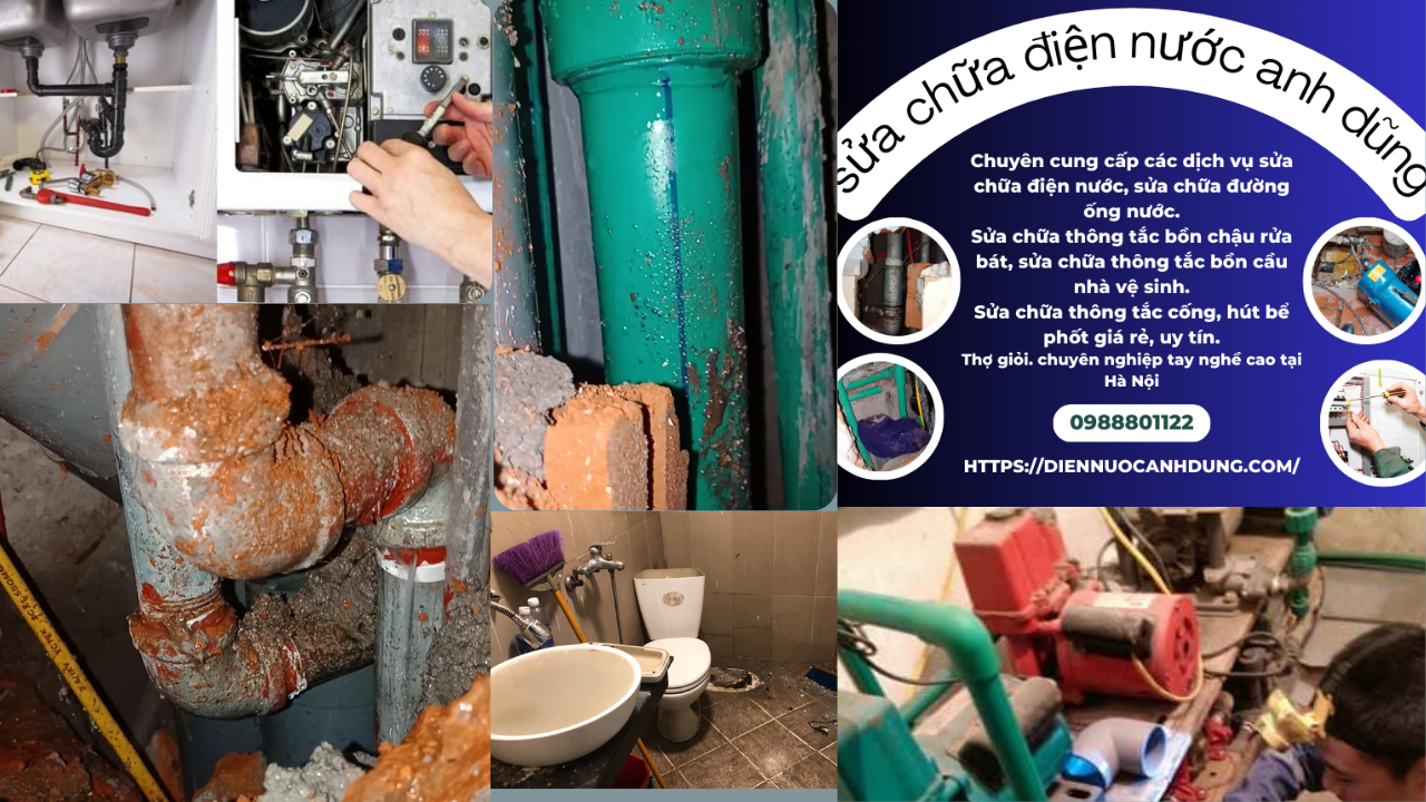 dịch vụ sửa chữa điện nước Anh Dũng giá rẻ tại nhà Hà Nội