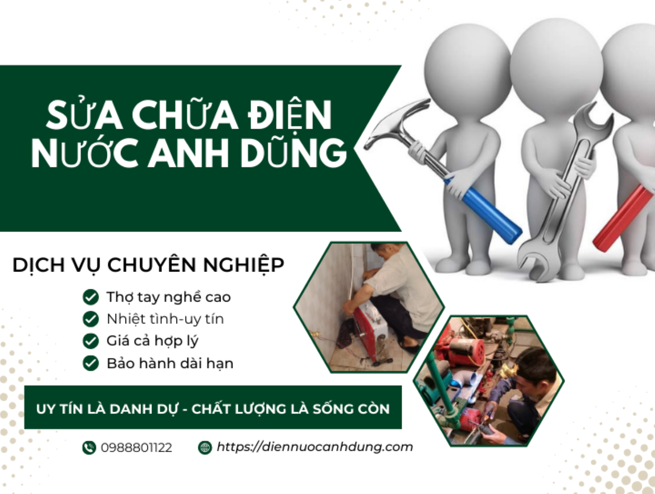 Sửa điện nước Anh Dũng tại nhà Hà Nội