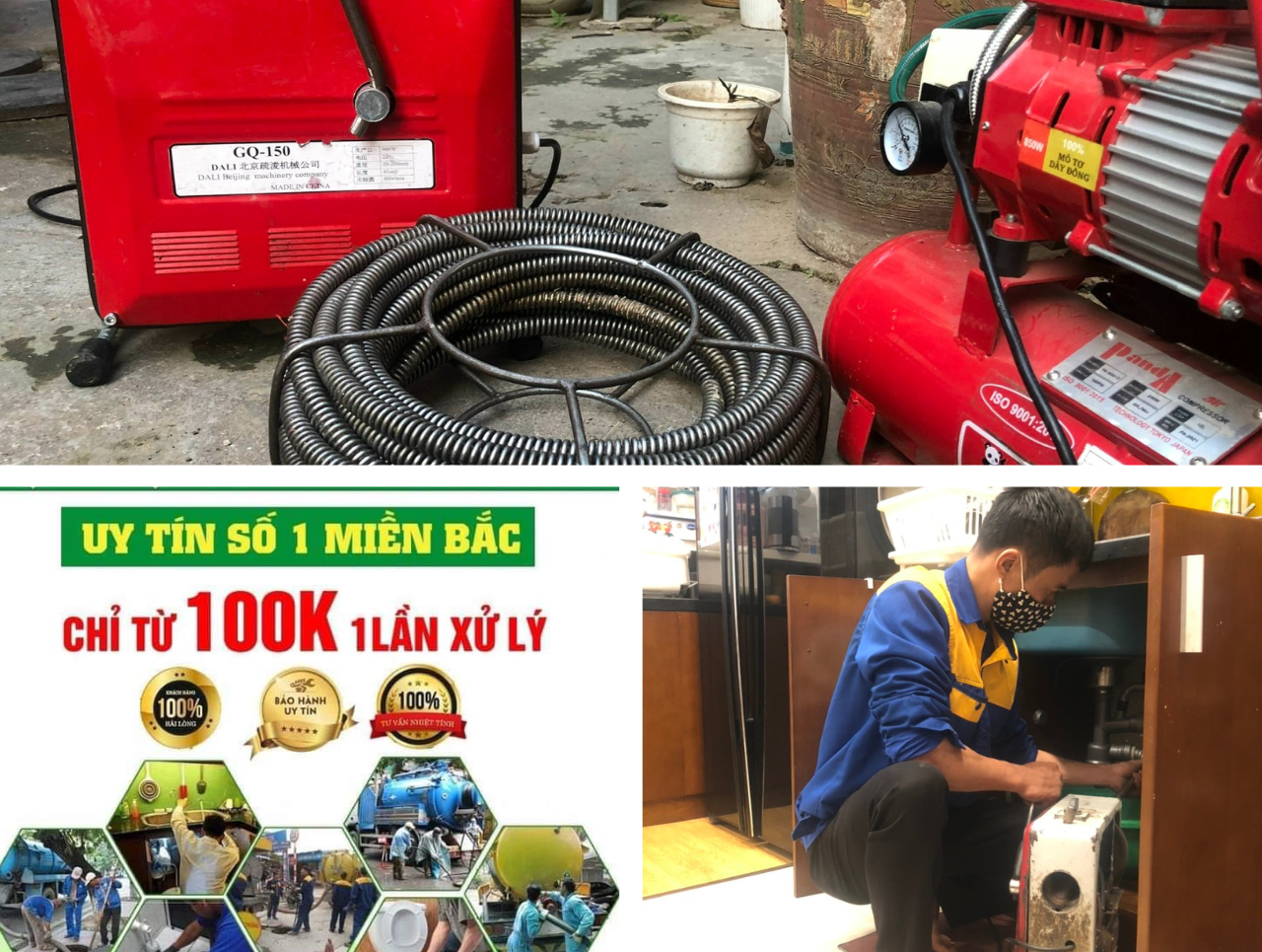 Dịch vụ thông tắc bồn chậu rửa bát tại Hà Nội giá rẻ