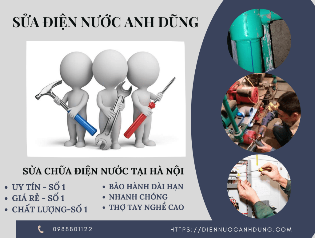 Sửa chữa điện nước tại Hà Nội giá rẻ Anh Dũng