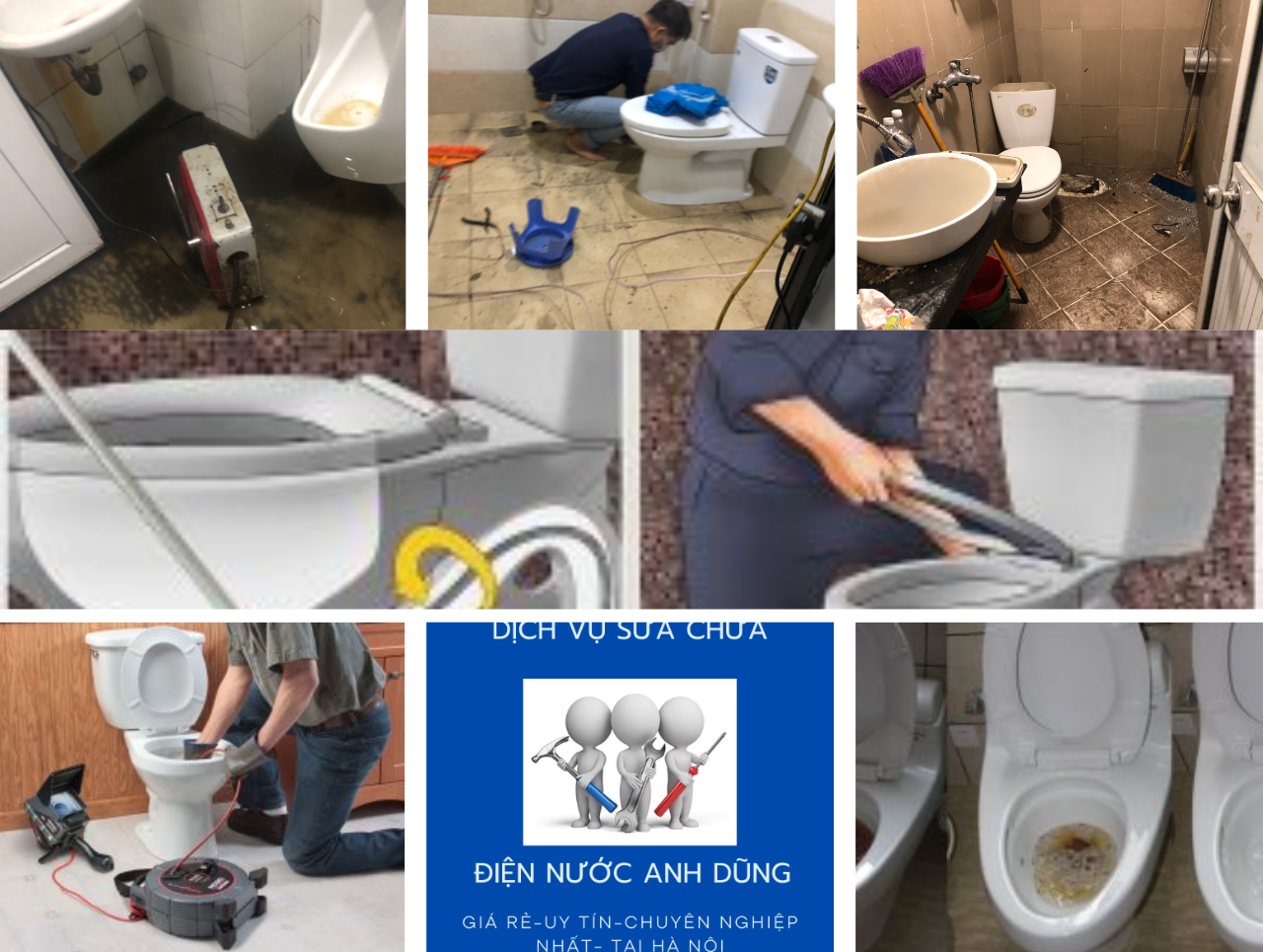 Sửa chữa thông tắc bồn cầu tại nhà Hà Nội giá rẻ
