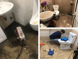 sửa chữa thay thế bồn cầu nhà vệ sinh bị rò rỉ nước tại nhà Hà Nội giá rẻ