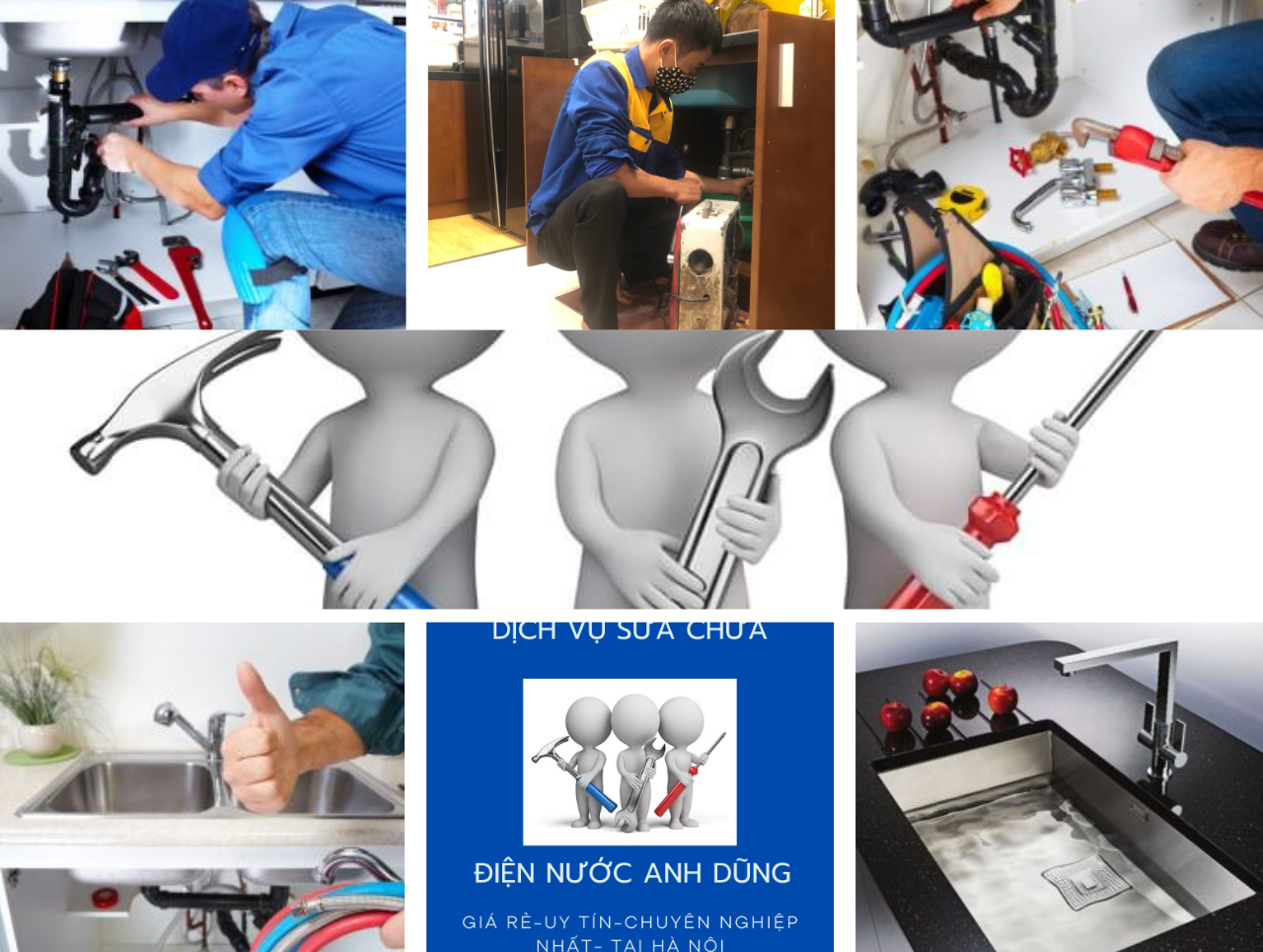 Sửa chữa thông tắc chậu rửa bát tại nhà Hà Nội giá rẻ