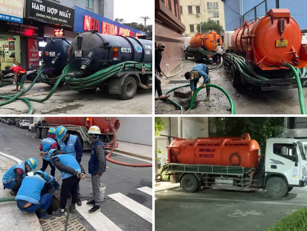 Thông tắc cống hút bể phốt