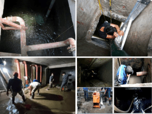 Thau rửa bể nước ngầm