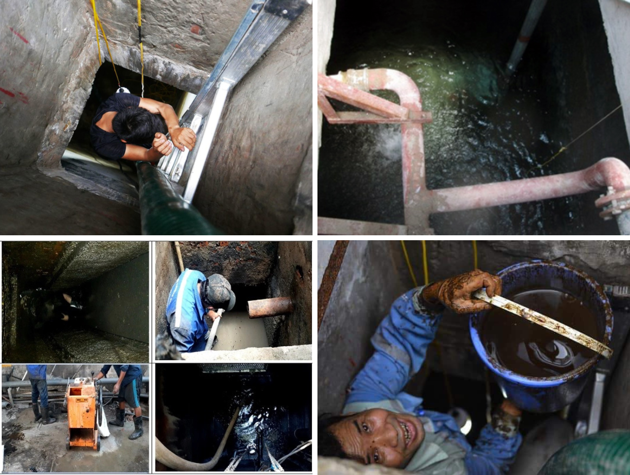 Vệ sinh thau rửa bể nước ngầm tại Hà Nội