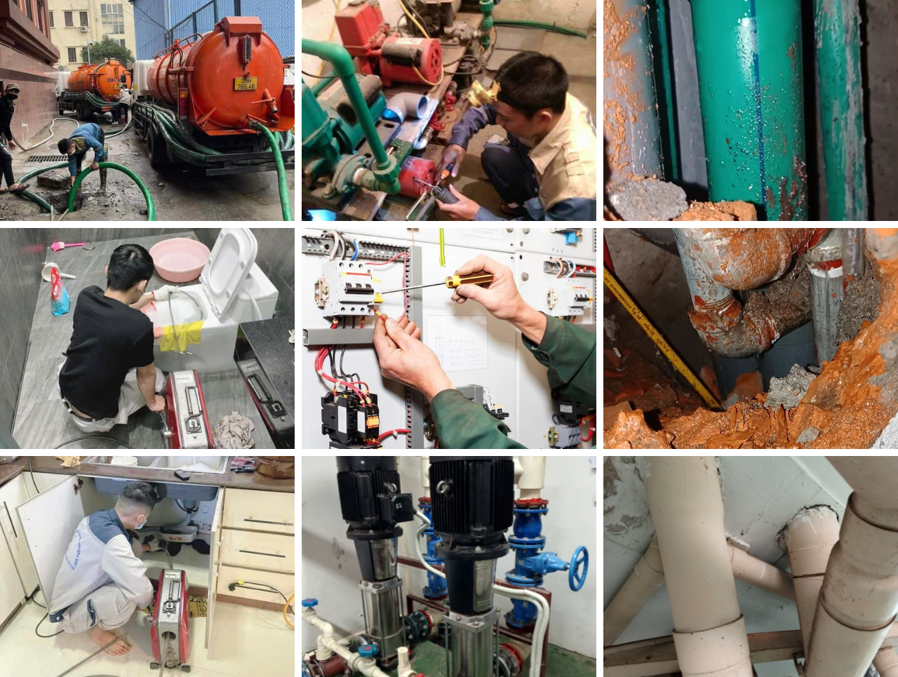 sửa chữa điện nước-thông tắc cống-hút bể phốt