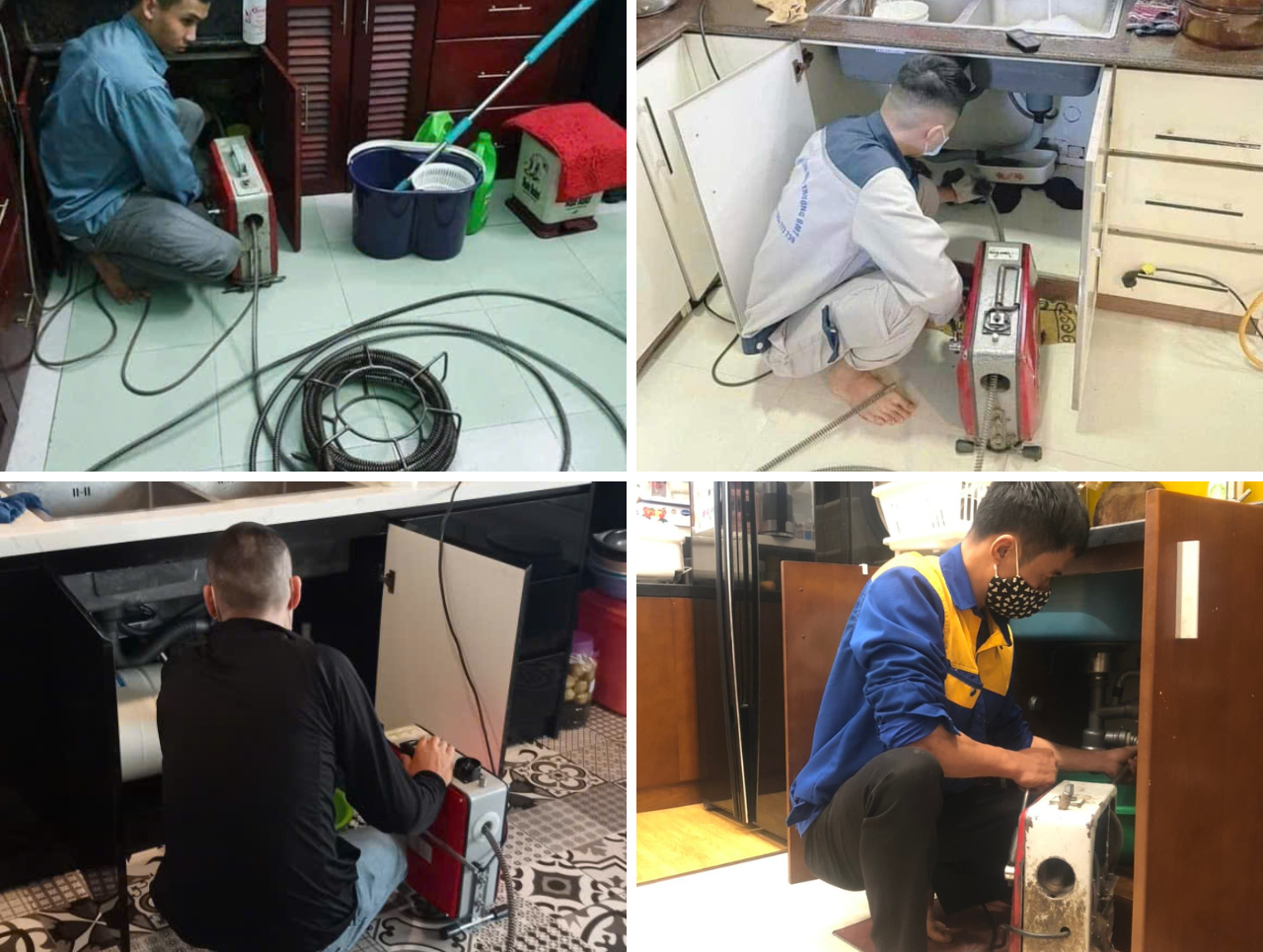 Dịch vụ thông tắc bồn chậu rửa bát tại Hà Nội gần đây giá rẻ